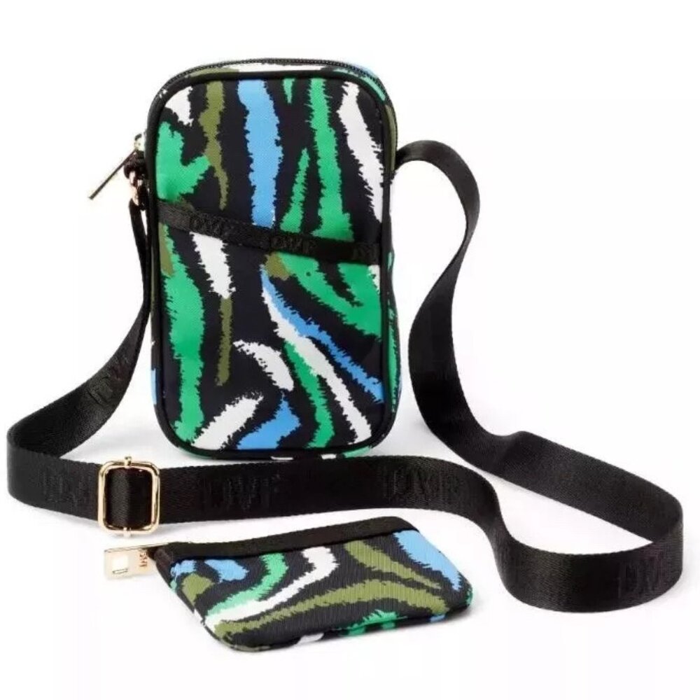 Disco Zebra Green Cellphone Holder - DVF for Target